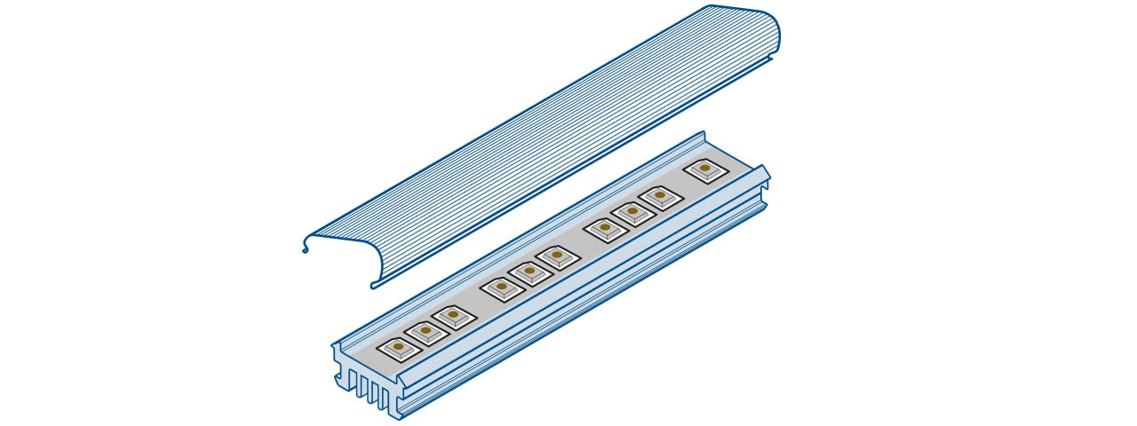 heat sink made from PPS profile