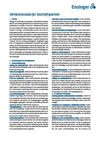 Verhaltenskodex für Business Partner