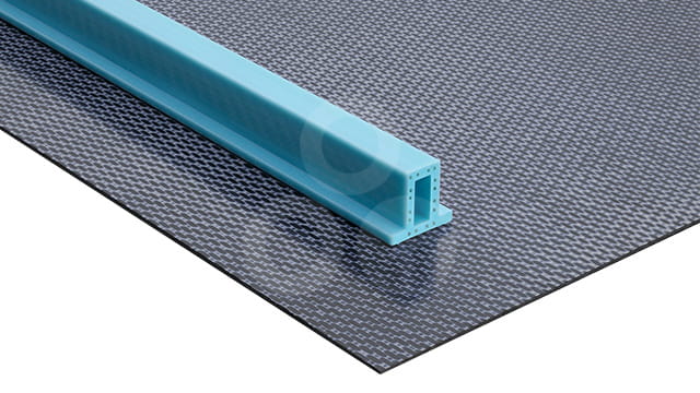 Pultruded profile on organosheet