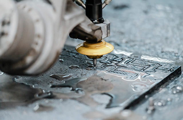water jet plastic material