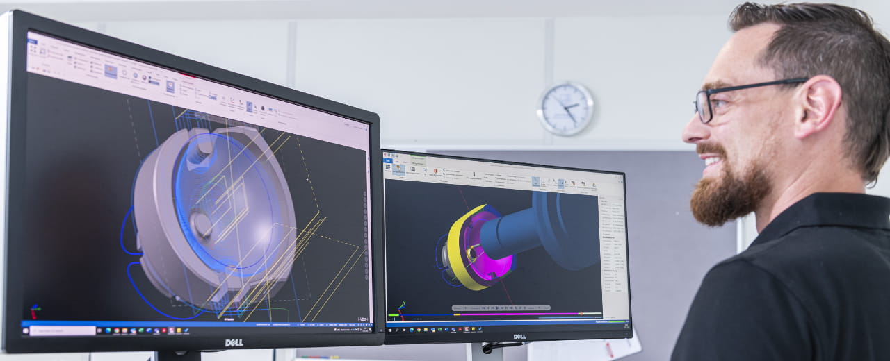 Machined parts CAD construction