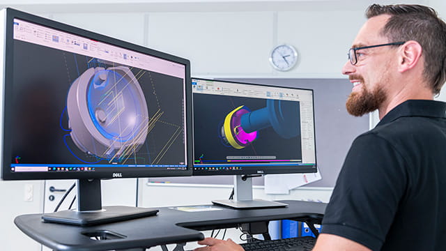 Machined parts CAD construction