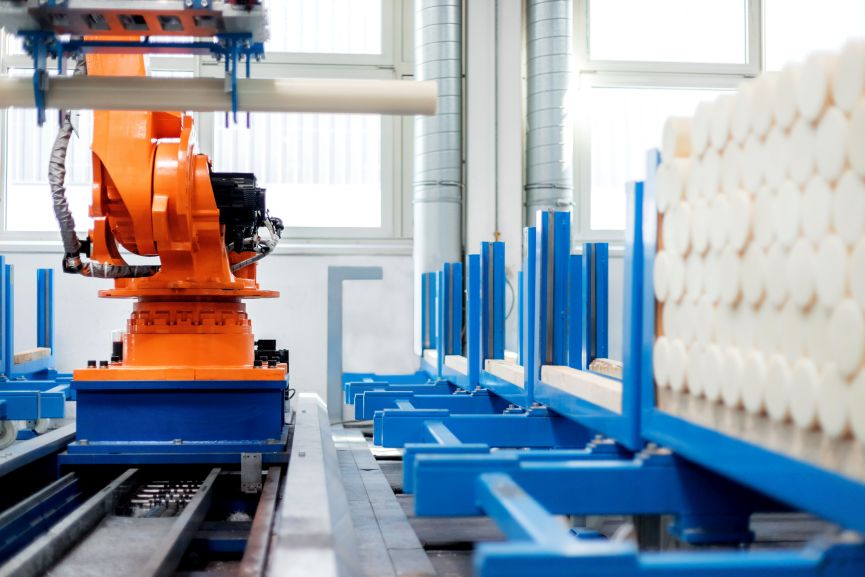 Polyamide Factory Polyamide stock shapes: Automatic manufacture and quality testing ...