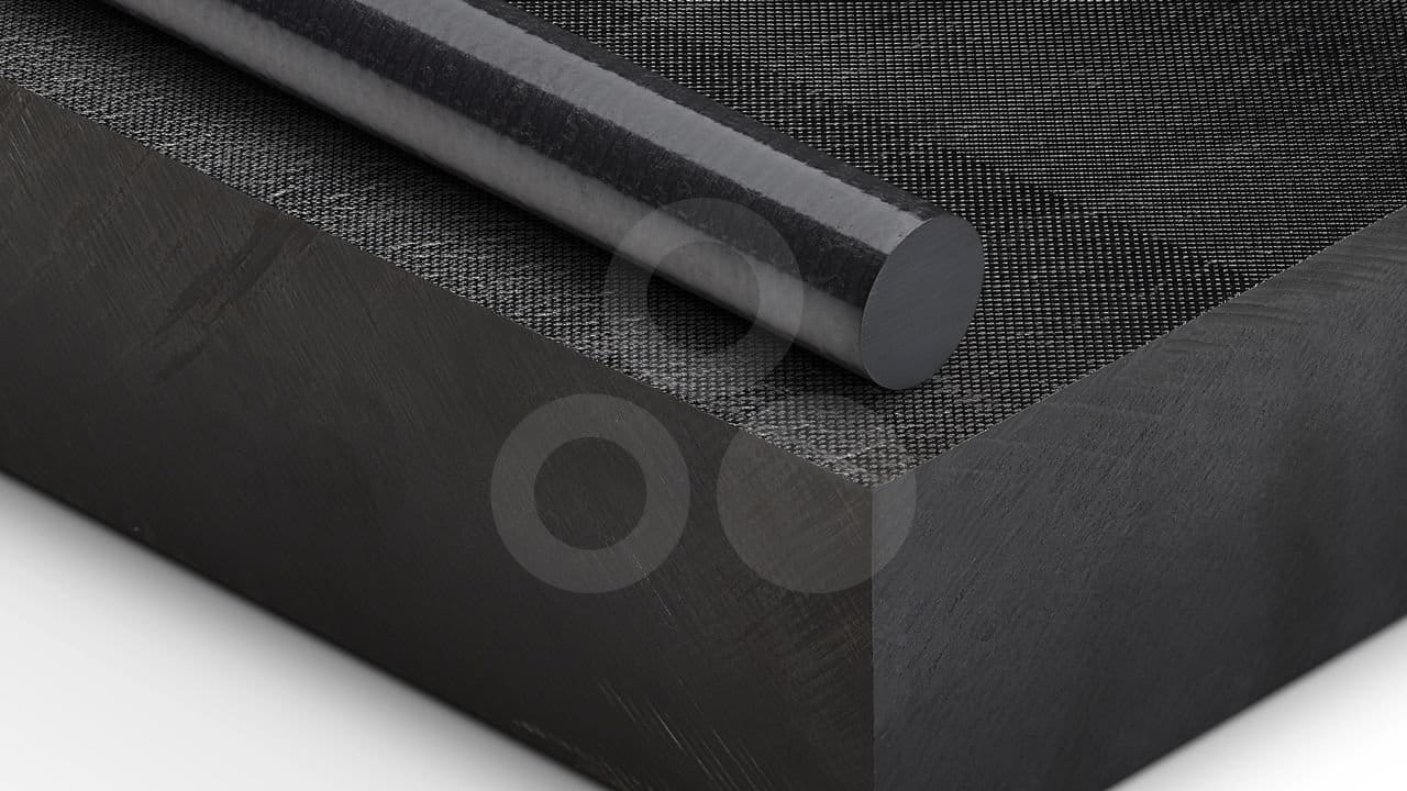 PPS with carbon fibre, PTFE, graphite - TECATRON PVX black | Ensinger